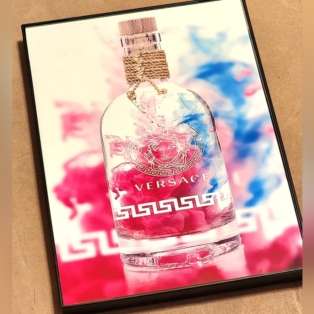 Versace style 8.5"×11" Framed Wall Art